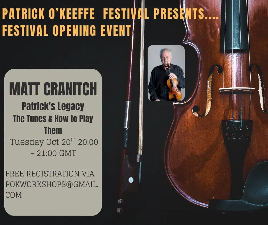 Official Opening of the Patrick O’Keeffe Festival 2026 poster